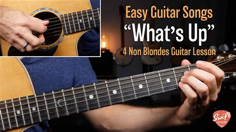 4 Non Blondes Whats Up Guitar Lesson Rhythm And Lead Tutorial Youtube