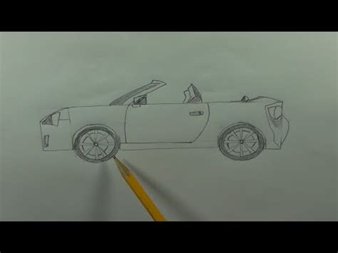 What's more, it smiles too! How to draw a convertible sports car - YouTube