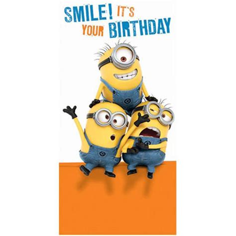 Minions are known to have bodies in color yellow. Minion Birthday Card Collection | eBay