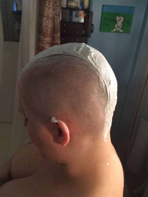 Pin On Bald Women Covered In Shaving Cream 02