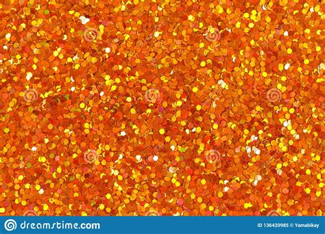 Orange Glitter Texture Seamless Square Texture Stock Image