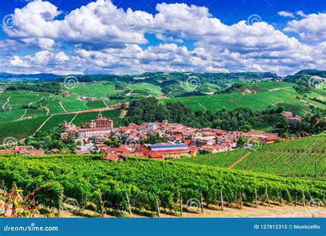 View Of Barolo In The Province Of Cuneo Piedmont Italy Stock Image