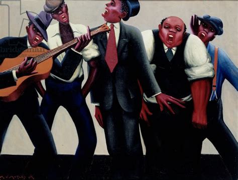 The Jazz Singers 1934 Oil On Canvas African American Artist