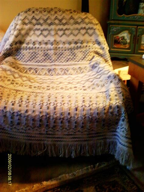 Gray Swedish Weaving Blanket