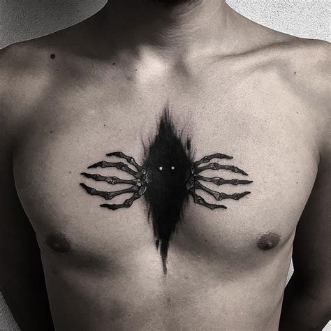Discover 61 Demon Chest Tattoo Latest Incdgdbentre