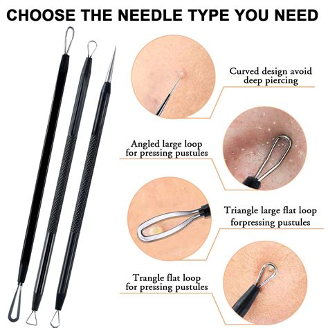 Pore Removal Tool Acne Blackhead Remover Kit | 7Pcs Stainless Steel