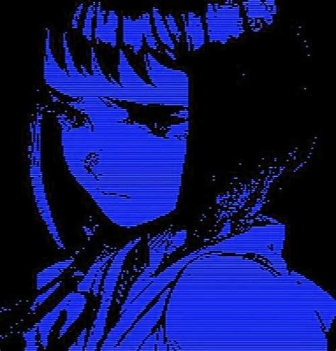 Pin By Megu On Icons Blue Aesthetic Dark Anime Scenery Blue Anime