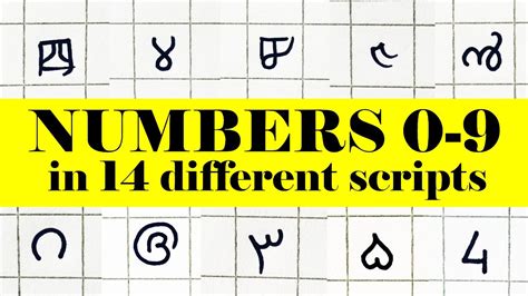 How To Write Numbers 0 9 In Different Languages Learn Numbers In 14