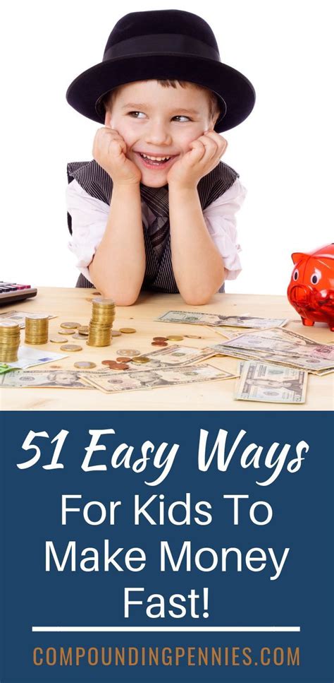 In the summer time visit. 51 ways for kids to make money fast #sidehustles # ...