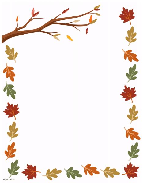 Use the borders to create flyers, stationery, etc. Leaf Page Border Free Download Clip Art - WebComicms.Net