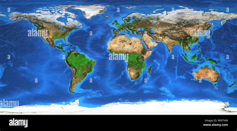 Global Map Flat Satellite Hi Res Stock Photography And Images Alamy