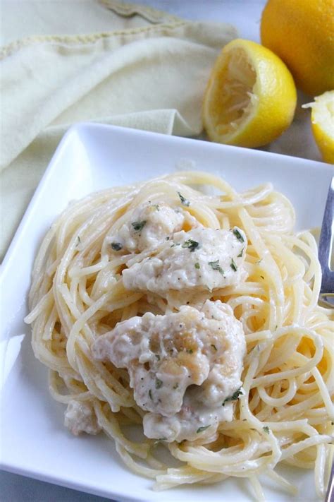 Slice peppers in half and remove the seeds and membrane. Creamy Lemon Pepper Chicken Spaghetti #SundaySupper ...