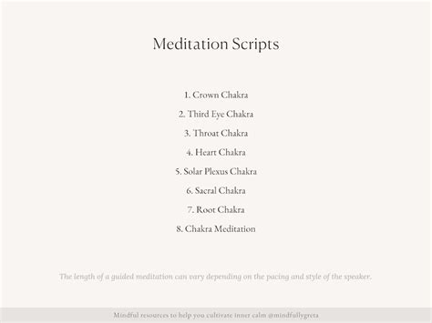 Chakra Guided Meditation Script Bundle Guided Meditation Script