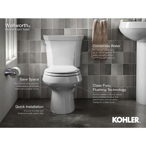 Kohler Highline White Watersense Dual Flush Elongated Comfort Height 2