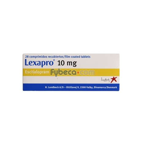 Lexapro 10 Mg Unidad Fybeca