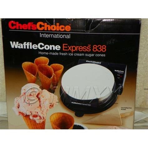 Waffle Cone Express 838 Chefs Choice Waffle Cone Maker Chefs