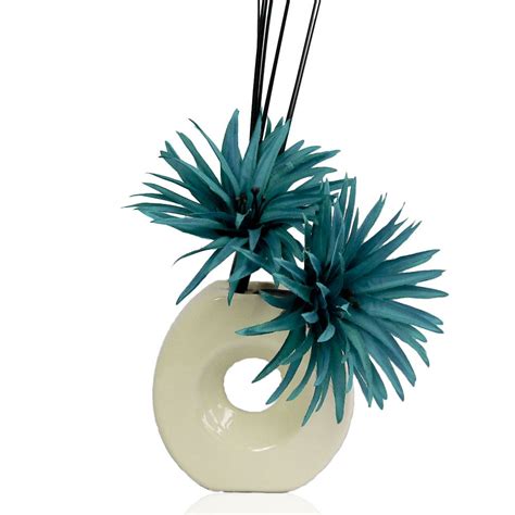 Wayfair.com has been visited by 1m+ users in the past month Teal Phoenix Silk Artificial Flower Arrangement in Vase ...
