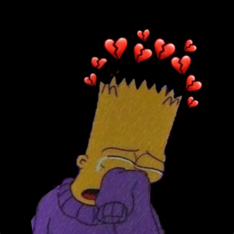 Bart Depressed Pfp ~ Freetoedit Bartsimpson Bart Simpsons Brokenheart Cry Giblrisbox Wallpaper