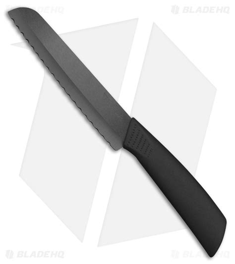 Benchmark Ceramic Bread Knife Black Polymer 11 Black Full Serr