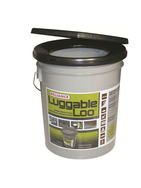 Reliance Luggable Loo Portable Toilet In Gray