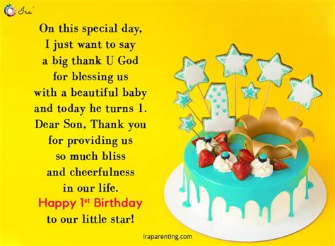 Awesome 1st Birthday Wishes For Baby Boy Ira Parenting