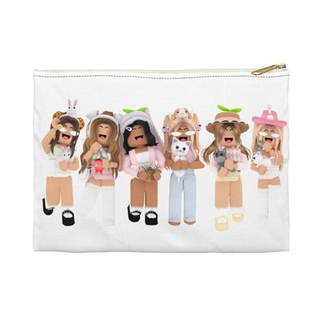 Girl Roblox Accessory Pouch Girl Roblox Birthday Party T Etsy