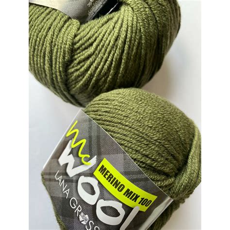 Mc Wool Merino Mix 100 Fb 152 Olivgrün Wolle Kreativ Onlineshop