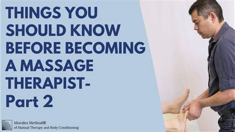 three more things to know if you want to be a massage therapist youtube