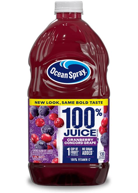 100 Juice Blend Cranberry Concord Grape Ocean Spray