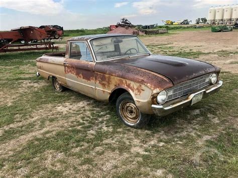 1960 Ford Ranchero Falcon Pickup Red 3 Speed Manual For Sale Ford