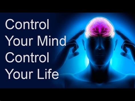 All at some time in our lives, we have felt its symptoms and we have had to fight and overcome anxiety. Control Your Mind, Control Your Life - YouTube