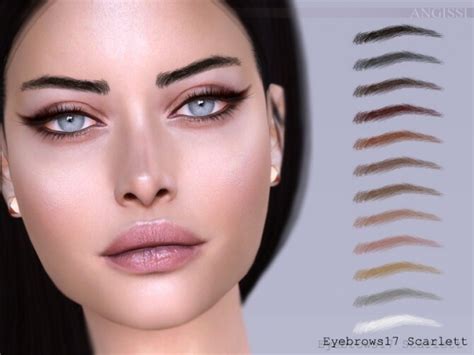 Eyebrows 17 Scarlett By Angissi At Tsr Sims 4 Updates