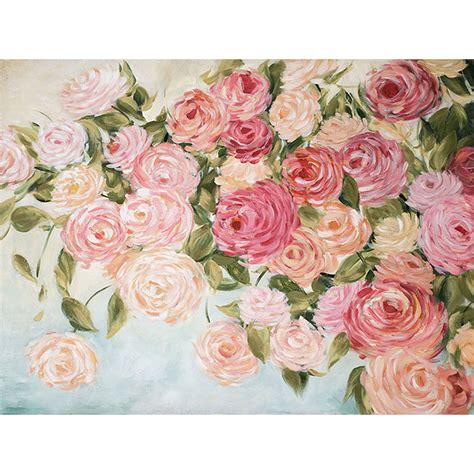 Pink Roses Wall Canvas Art 30 X 40 In At Home Canvas Wall Art