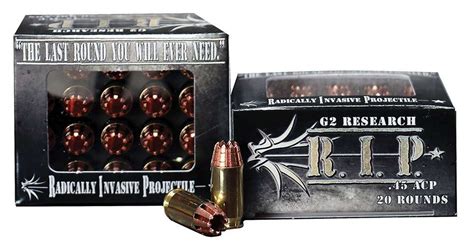 G2 Research Rip Ammunition 45 Acp Radically Invasive Projectile 20