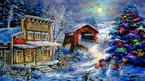 Christmas Village Backgrounds 52 Images