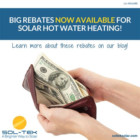 Solar Hot Water Heater Rebates