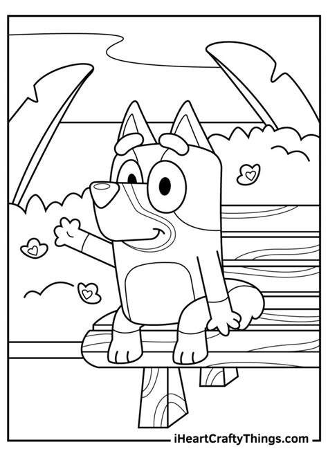 List Of Bluey Colouring In Pages Ideas