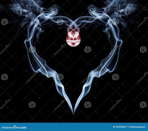 Smoke Heart For Valentine S Day Stock Image Image Of Magic Shine 23294647
