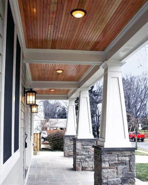 Wooden Porch Ceiling Ideas ~ Ceiling Deck Under Aluminum Lights Recessed Led Decking Patio Decks