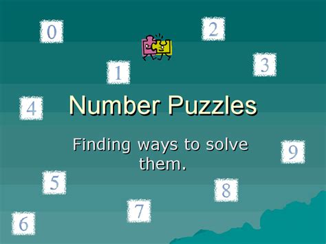 Number Puzzles Finding Ways To Solve Them Ppt For 2nd 3rd Grade