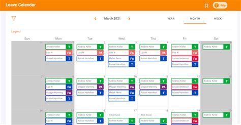 Pto Calendar Template Excel Printable Calendar 2023