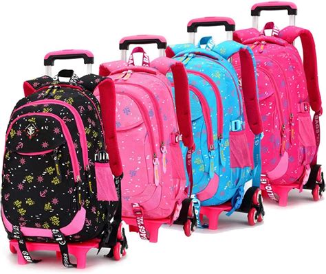 Bageek Cartable Fille A Roulette Cartable Fille Primaire à Roulette Sac