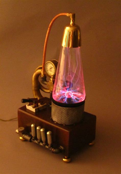 The plasma ball is a miniature tesla coil. Steampunk Plasma Aether Charging system | Steampunk lamp, Steampunk, Steampunk decor