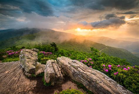 Tennessee Appalachian Mountains Sunset Scenic Landscape