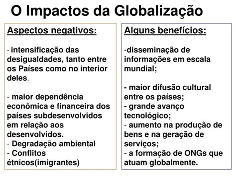 Quais Os Pontos Negativos Da Globaliza O Askschool