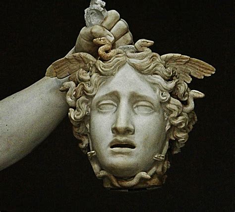 Detail The Head Of Medusa From Antonio Canovas Perseus With The Head