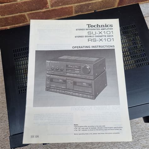 technics su x101 stereo integrated amplifier separste amp with manual vgc ebay