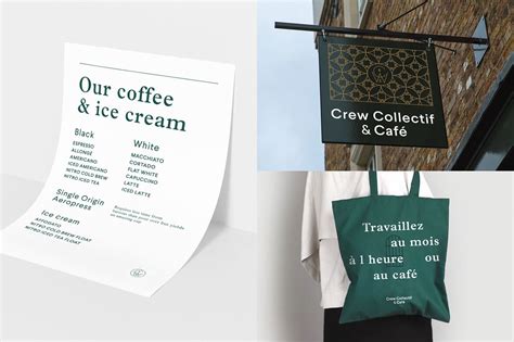 Crew Collective & Café - Branding on Behance | Cafe branding, Branding, Coffee branding