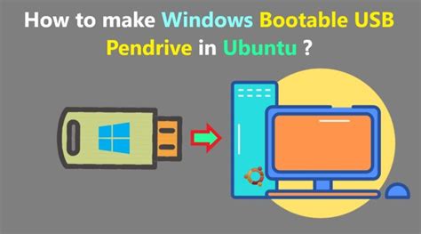 How To Make Windows Bootable USB Pendrive In Ubuntu