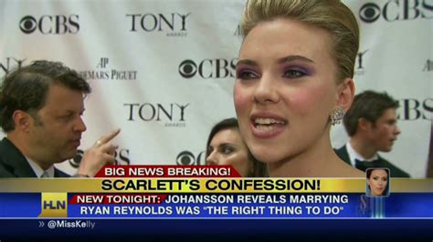Scarlett Johanssons Marriage Confession Cnn Video